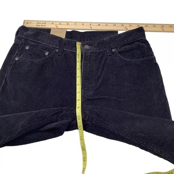 New Levi’s Black Corduroy Straight Legs Jeans Women’s Size 29x30 Cotton - Picture 6 of 10